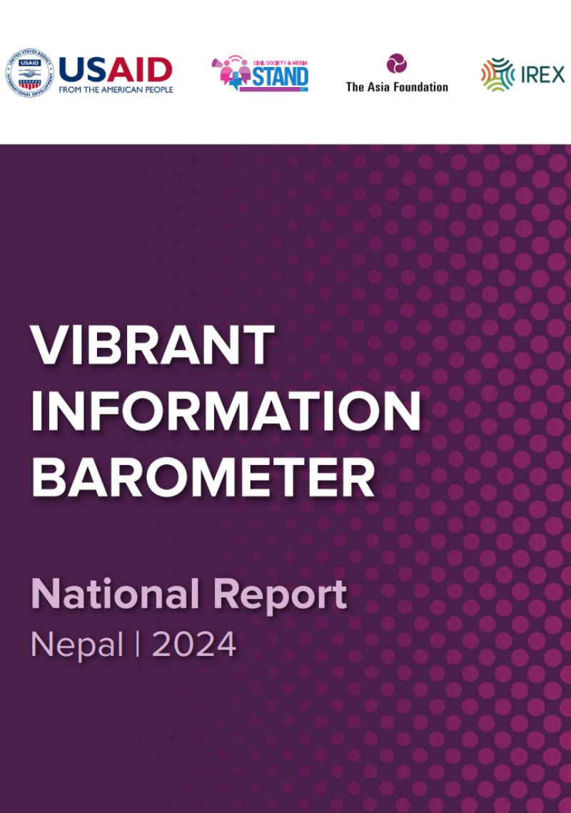 Nepal Vibrant Information Barometer report cover